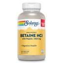 Solaray High Potency Betaine HCL s Pepsin - Kyselina chlorovodíková dodatek pro stravitelné zdraví - s Betaine hydrochloridem a trávicími enzymy - Gut Health Support - 60denní záruka, 275 VegCaps
