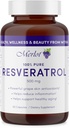 Merlot Resveratrol 500mg Kapsle - 60 Počet - Beauty Within Antiaging dodatek Non GMO gluten Free- Vyrobeno v USA
