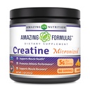 Amazing approvas Micronized Creatin Monohydrát Prášek dodatek 124; 5000 mg per Serving Crop124; Ideální Pre & Post Workout dodatek 124; Made in USA (1 LB, Orange)
