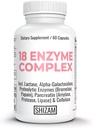 IBS Postbiotika Digestivní Enzyme- s w Laktóza Alfa- Galaktosidáza Pankreatická Amyláza Lipáza Protéza Cellulása Bromelain Papain I124; Kapsle pilulky 124; Průjem Zácpa Bloating Relief Supplement- s