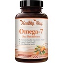 Čistá Omega 7 mastné kyseliny 200 Kapsle 900mg přírodní moře Buckthorn Oil, NON- GMO USA Made