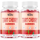 3300mg Tart Cherry Gummies for Uric Acid Cleanse, Sleep, Gout, Joint & Ledviny Support - Tart Cherry Extract with Celer Seed, Melatonin, Vitamin C - Detox & Antioxidant - Mixed Berry Flavor, 120 Count