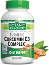 Botanická volba Curcumin C3 Komplex s bioperinem - Dospělý denní dodatek - 30 pilulky