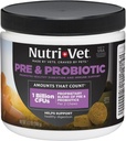 Nutri- Vet Pre & Probiotika pro psy, stravovací podpora, Upset žaludek, štěně probiotický, Pet Vitamíny a doplňky, Psí Probiotika, Játra a sýrové aroma, 120 měkkých žvýkaček