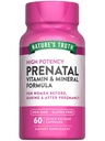 Prenatální vitaminy s kyselinou listovou 124; 60 kapslí 124; Non- GMO & gluten zdarma dodatek