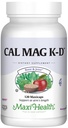 Maxi Health Men and Women 500 mg doplněk vápníku s vitamínem D3 (2000 IU), hořčíkem (250 mg) a vitamínem K2 (150 mcg) - Kost, zuby a společná podpora - 120 Kapsle