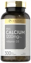 Carlyle Calcium 1200 mg s vitaminem D3 CLAS124; 300 Softgels CLAS124; Non- GMO a gluten zdarma dodatek