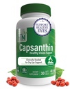 Zdraví Thru Nutrition Capsanthin 40mg - Ultimate Eye Supplementary 124; Zdravá Vize Podpora & Blue Light Protection Dry Eye Relief as CapsiClear Derived from Capsicum Annuum 124; Balení 30