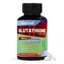 Glutathione dodatek 1000mg Antioxidant dodatek - Premium Vegan Formule pro imunitní podporu, Skin Brighting & Jaterní Detox - Allergen- Free, Non- GMO, Efektivní Wellness Boost (60 Kapsle)