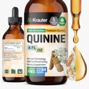 BIO KRAUTER Quinine for Leg Cramps Tincture - Cinchona Bark Extract - Vegan Quinine Liquid - Alkohol & Sugar Free Extract 4 Fl.Oz.