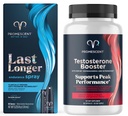 Prosazování Delay Spray pro něj (7.4ml) + Testosteron Booster pro muže doplněk s Tongkat Ali (LongJack), KSM-66 Ashwagandha, Horny Goat Weed, Energy, Stamina