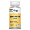 SOLARAY Selen 100 mcg Supplement pro ženy a muže - Selen 100mcg Kapsle, štítné a imunitní zdravotní podpora, kvasinková zdarma, L Selenomethionin, Antioxidant Support, Vegan - 90 Veg Caps