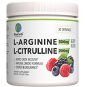 L- Arginin 5000mg + L- Citruline 2000mg Complex Powder Supplement - Nitric Oxide Booster - Heart Health, Blood Flow, Energy & Endurance - 30 Servings (Berry Blend)