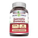 Amazing Applicas Quercetin 800mg s Bromelain 165mg, 120 Veggie Kapsle dodatek CARP124; Non- GMO CARP124; Gluten zdarma CARP124; Made in USA