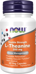 Foods: L- Theanine Stress Management 200 mg, 60 caps (2 balení)