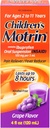 Orální suspenze Motrin pro děti, úleva od bolesti, Ibuprofen, ochucené hrozny, 4 Oz