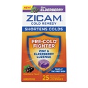 Zicam Cold Remedy Zinek Lozenges, Elderberry Flavor, Homeopatická, Soothes Sore Throat and Coughs, Cold Shortising Medicine, Shorts Cold Trvání, 25 Počet
