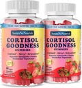 2 Balení Cortisol doplňky pro Hormon Harmony, 17-in-1 Cortisol Gummies pro ženy a muže Cortisol Reducer s Ashwagandha, Rhoddiola Rosea, Svatý Basil, Valerian pro Stress Relief & Cortisol Balance