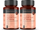 Ultra čistý krilový olej 500mg x 240 Kapsle (2 láhve) - Sourced in The Unznečištěné vody Antarktidy Poskytování bohaté dodávky astaxanthinu, Omega 3, a vitamin D