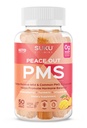 SUKU Vitamíny - PMS Gummy dodatek s Chasteberry k úlevě PMS a Menopauza Peach Mango Gummies (50 Počet)
