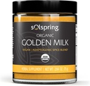 Dr. Mercola Solspring Organic Golden Milk Bylinný dodatek, 2.64 Oz. (75 g), Vegan Spice Blend with Turmeric & Ginger, Non GMO, Lepek zdarma, Soy Free, USDA Organic