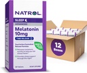 Natrol Advanced Sleep Melatonin 10mg, Dietní dodatek pro klidový spánek, Time Release Melatonin Tablety, 30 Time- Release Tablety, 30 Day Supply (Balení po 12)