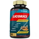 Extrakt z lékořice Kapsle s turmerickou, zázvorkou, Fenugreek, Haritaki, Black Pepper - Support Digestion Function - 90 Caps, 3 měsíce Dodávka