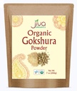 Jiva Organics Gokshura Powder 7 Ounce Bag - Non- GMO, Pure, Full Spectrum Tribulus - Indický původ