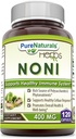 Čisté Naturals Noni - 400mg Kapsle - 120 Kapsle