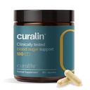 Curalin krevní cukr komplex dodatek 124; 9 Přírodní Byliny, Skořice, Kurkuma, Gymnema Sylvestre, Hořký Melon 124; Podpora Vyvážený cukr, Metabolismus & Energie, Cukrová chuť 124; 180 Kapsle