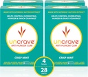 UnCrave Gum - Infuzní 100% čistý extrakt saffron - Control chutě - Zlepšit nálada - Vision Health - Crisp Mint (56 kusů)
