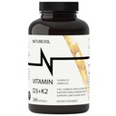 Vitamin D3 + K2 s kokosovým olejem - D3 10 000 IU & K2 (MK- 7) 200 mcg CLAS124; 2- in-1 High Potency Support for Bone & Imunitary Health CLAS124; Easy to Swallow CLAS124; Non- GMO, Gluten & Soy Free - 240 Softgels