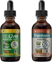 Rejuvica Health VitaEat & DigestaPro - Pokročilá podpora jater a trávení - Liquid Delivery for Better Absorption - Milk Thistle, Chanca Piedra, Artichod, Dandelion & Více!