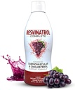 - 32 Fl. Oz. Advanced Liquid Cardiovactical & Cholesterol Support Formule - Liquid Resveratrol dodatek podporuje zdravé stárnutí, srdeční zdraví a energetické hladiny