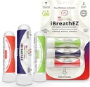 iBreathEZ Nasal Sinus Inhaler Kit Kompatibilní s ENT Chirurgy s esenciální oleje pro energii, Stres, Decongesting & studená nebo alergická pomoc (3 Pack)