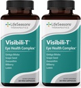 Visibili-T - doplněk vitaminu pro oční zdraví a podporu vizí - Mrkev kořenová, chrom, bilberry, Ginkgo Biloba, Grape Seed Extract, Lycopen, Vitamin A, Lutein & Zeaxanthin - 60 Kapsle (Balení po 2)