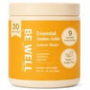 Be Well by Kelly Essential Amino Acids Lemon Powder Supplement Plant- based (10.2oz) BCAA 9 EAA