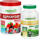 Zelené + Organické červené Superfood Powder Organic Super Veggie Kapsle