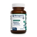 Metagenika E- 400 Selen Supplement - Vitamin E & Selen Antioxidant Formule s vápníkem & Fosfor - Podporuje imunitní, pleť, oko & buněčné zdraví * - Gluten- Free, Vegetarian - 60 Tablety