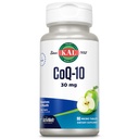 KAL CoQ10 30mg, Antioxidant Formule, Coenzyme Q10 dodatek pro srdeční zdraví a Cellular Energy Support, Fast-Disolving Activities Melts, Vegetarian, Natural Green Apple Flavor, 90 Serv, 90 Mikro Tablety