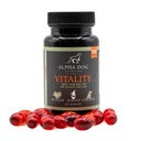 Krill Oil for Dogs - Vitalita od Alpha Dog Nutrition - Redukuje alergie na psy, Itchiness, & Pouzdro - Podporuje zdravou pleť a kabát