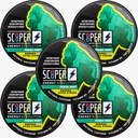 Scooper Energy Fresh Mint 124; Extra Strong 80mg kofein 124; Energy Pouches Sugarfree 124; 5 Pack (12 ks / plechovka)