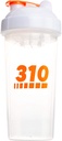 310 Nutrition Protein Shaker Lahvička Náhradní mixér Cup pro míchání proteinových prášků, Lemonade Mix, A Předcvičení (jasné w / White Lid)