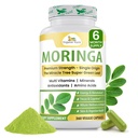 Organic Veda Moringa Leaf Powder Capsules, 1000mg, 360 Count - True Green Native Organic Moringa Oleifera, Premium Strent Dense 100% Čisté listy - Energy, Sleep & Imunity Support - Vegan