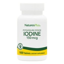 Iodid NaturesPlus Draslík - 150 mcg, 100 Veganských tablet - Dodatek pro podporu štítné žlázy, podporuje respirační zdraví - Vegetariánské, Gluten zdarma - 100 Služeb