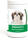 Zdravé plemeno Shih Tzu Salmon Oil Měkké Žvýkačky 90 Počet