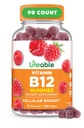 Živý vitamin B12 Gummies pro dospělé 124; 1000 mcg Gum124; Velký Ochutnávání B12 Vitamíny Fl124; Non- GMO, Vegan B12 Gum124; pro podporu energie a metabolismu Fl124; 90 Gummies