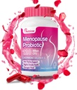 Dámská menopauza Dodatek - 120 Miliarda CFU Ženské Probiotika pro pH Balance - All- Přírodní Probiotika pro horké návaly, Noční poty, Mood Swings & Hormon Balance - 60 Kapsle
