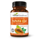 Papaya Leaf Extract Digitative Enzymes - 10X Síla 60 / 600mg Veg Capsules - krevní destička, kostní marrow & Spleen Support, Imunní Gut & Super Digitative Health - Vyrobeno v USA Bylinným Božím