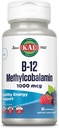 Kal Vitamin B-12 Methylkobalamin Lozenges 1000mcg, Zdravá energie, Metabolismus, Nerve & Red Blood Cell Support, * Optimální absorpce, přírodní Berry Flavor, Vegan, Sugar Free, 60 Služeb, 60 Lozengů